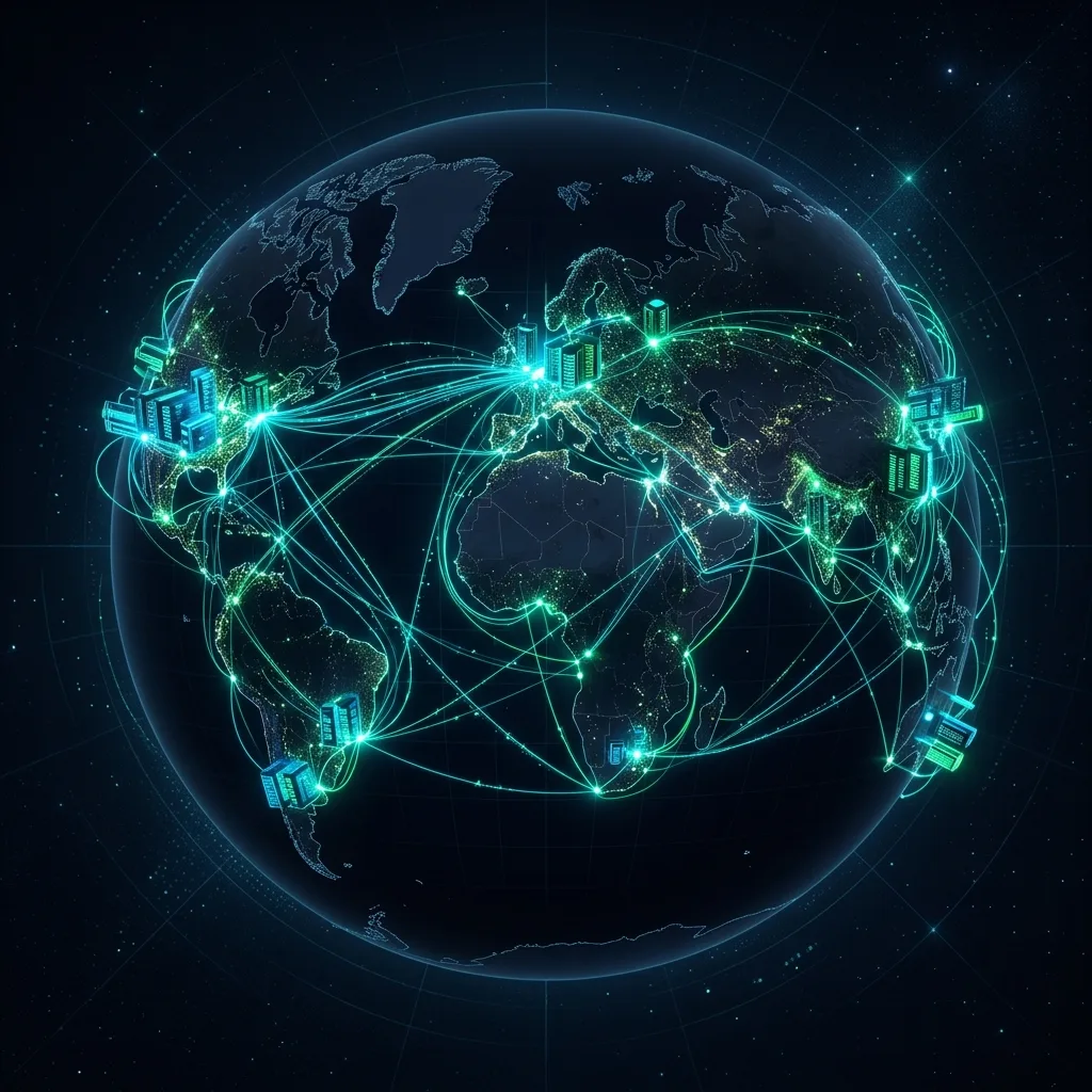 Global data center network coverage